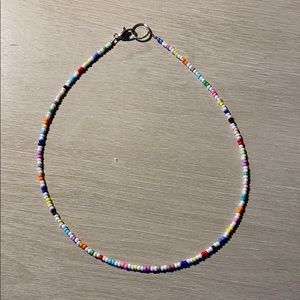 Multi-color Seed Bead Choker